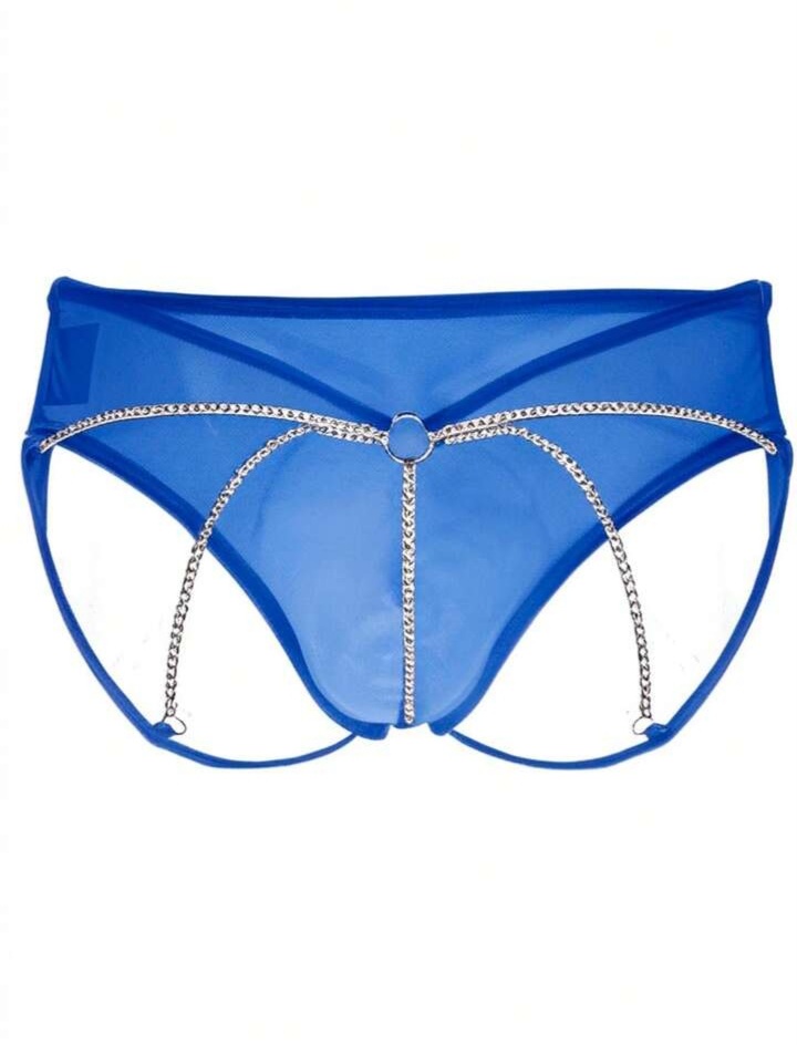 Men's Solid Color Chain Men's Briefs